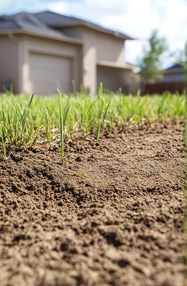 Irrigation and lawn restoration before exterior work
